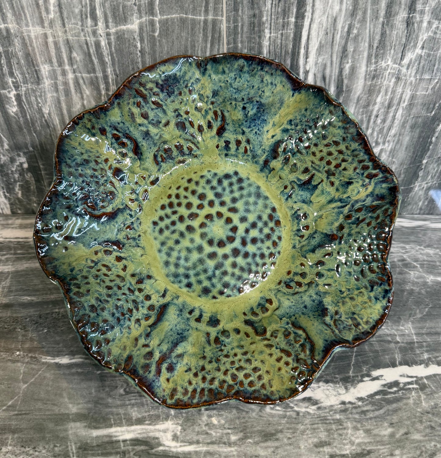 Large Scalloped Bowl