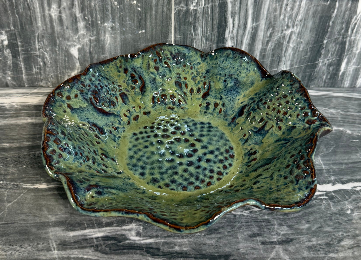 Large Scalloped Bowl
