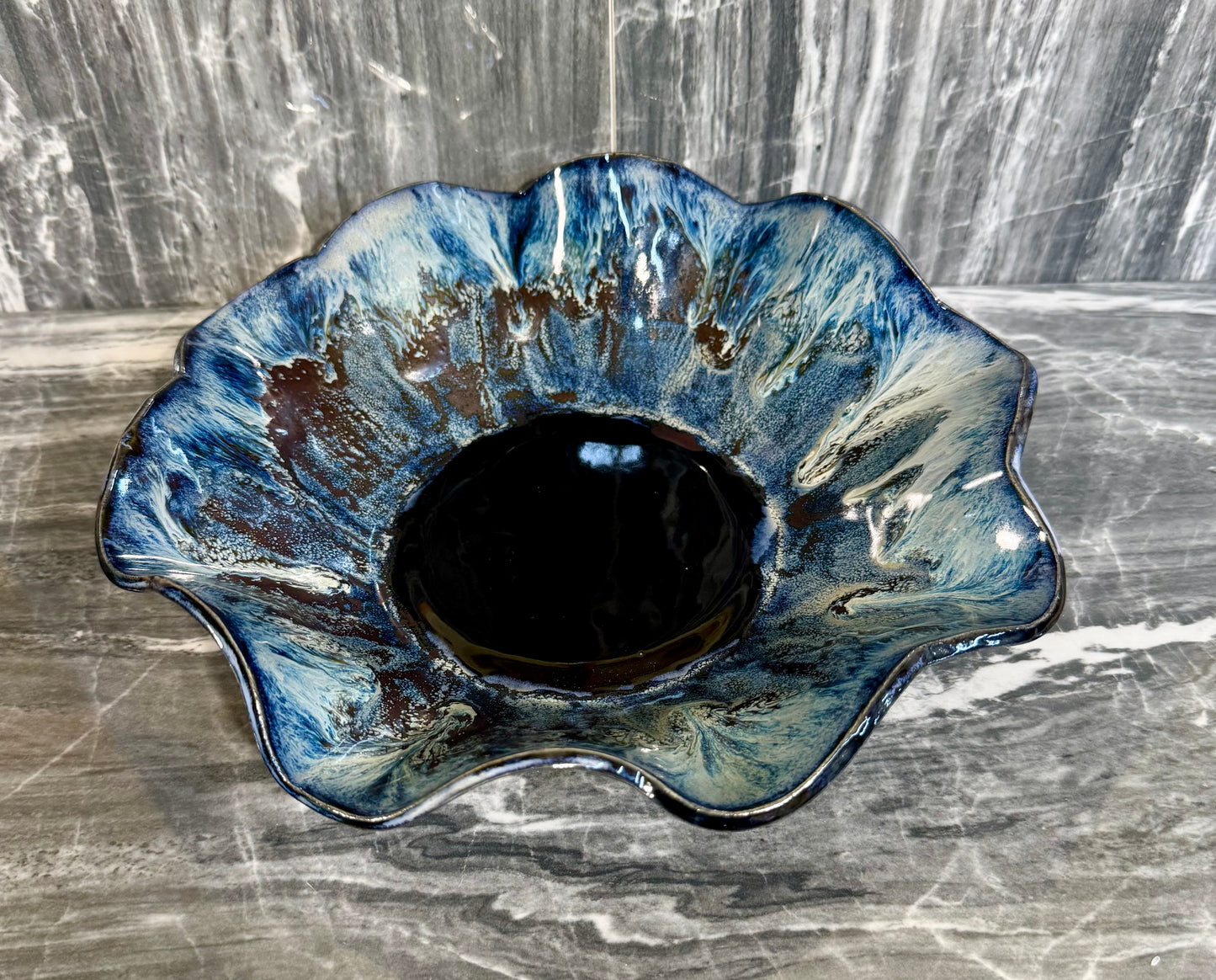 Large Scalloped Bowl