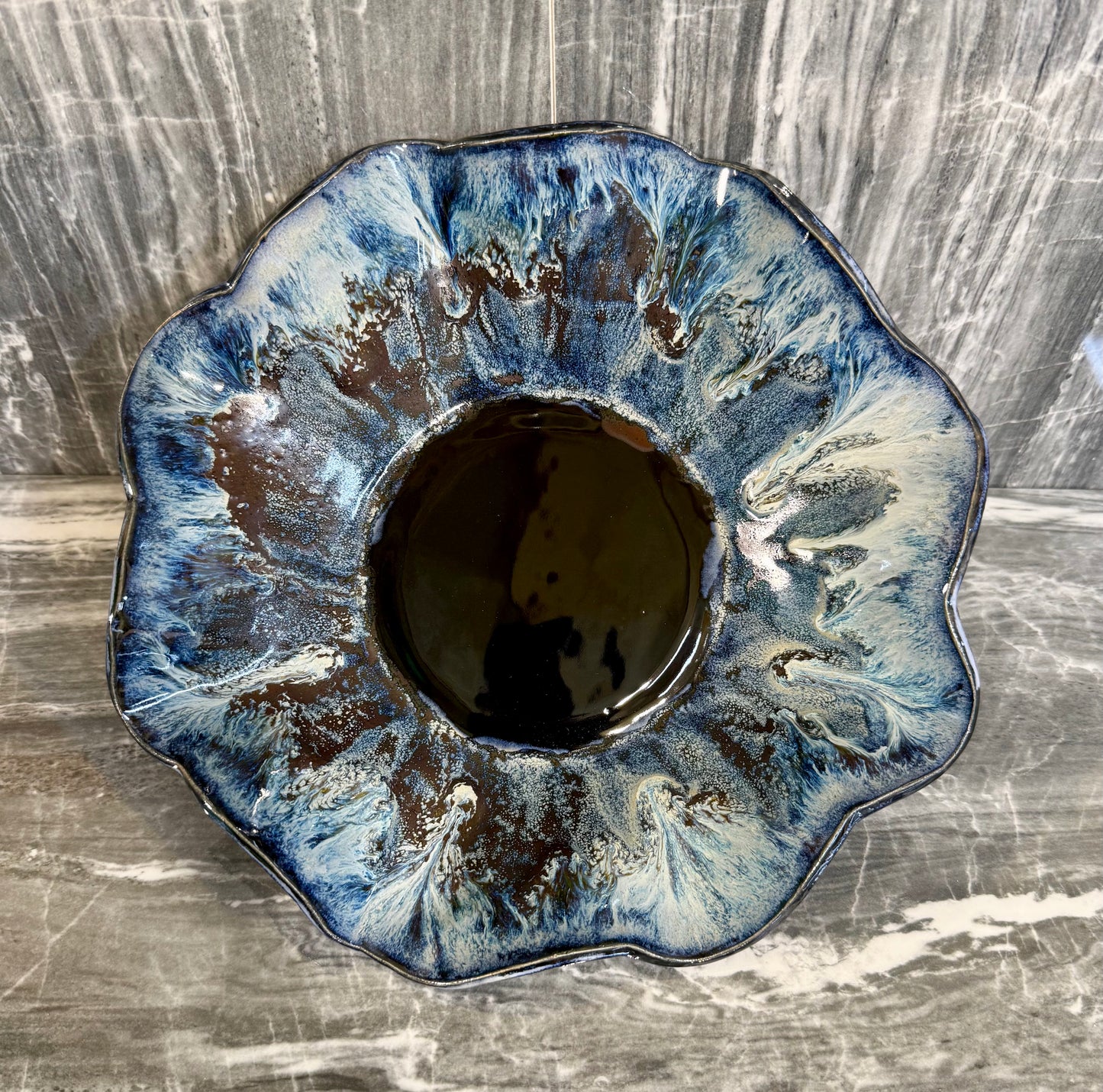 Large Scalloped Bowl